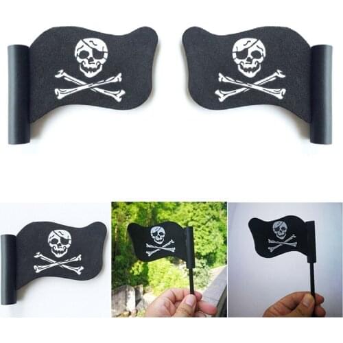 Car Antenna Ball Exterior Pirate Flag Black Jolly Pirate Flag Auto Car Antenna Pen Topper Aerial Ball Decor Toy Interior