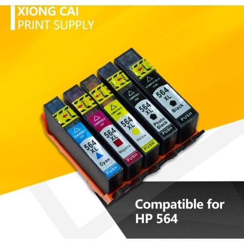 For HP compatible Ink Cartridges BK23ml Color16ml 564 5510 5511 5512 5515 5520 5525 6510 6515 6520 7510 7515 printer For HP564XL