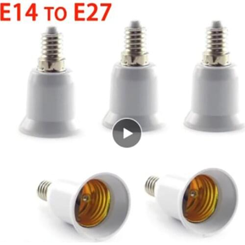 E14 To E27 Lamp Bulb Socket Base Lamp Holder Converter 110v 220V Light Adapter Conversion Fireproof Room Lighting Accessories