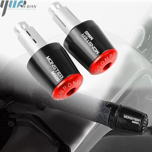 For DUCATI MONSTER M620 M600 M750 M900 M750IE New Motorcycle Handlebar End Moto Grip Ends Plus Handle Bar Grips Ends Tips Caps