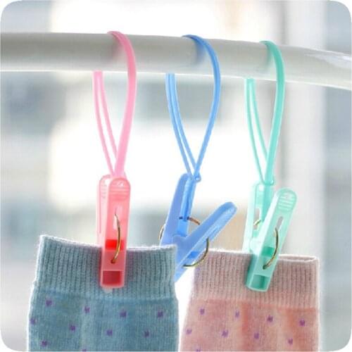 12pcs/set Clothes Pegs Colour Plastic Underwear Socks Clothing Clip Windproof And Drying Clip Home Accessories Clothespins