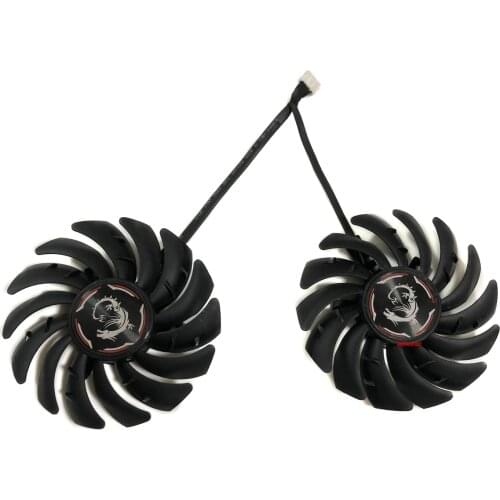 2pcs/Set MSI GTX1650 1660 1660Ti GPU Cooler PLD09210S12HH Graphics Card Fan For GTX1650 GTX1660 GAMING/X Video Cooling