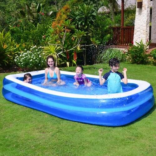 Summer Thickened Inflatable Swimming Pool Family Kids Children Adult Play Bathtub Outdoor Indoor Water Swimming Pool 110~150cm