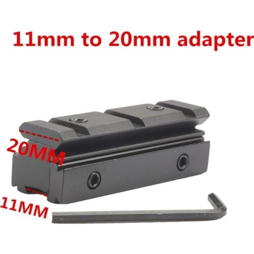 Mizugiwa Scope Mount Dovetail 11mm to 20mm Weaver Riser Rail rifle scope Mount base Adapter Converter Hunting Accessories chasse