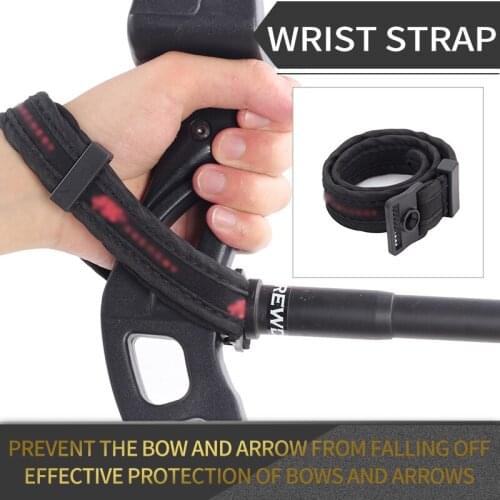 Nylon Wrist Sling Strap Hunting Shooting Target Practice Sports Accessories Archery Compound Bow Adjustable Braided