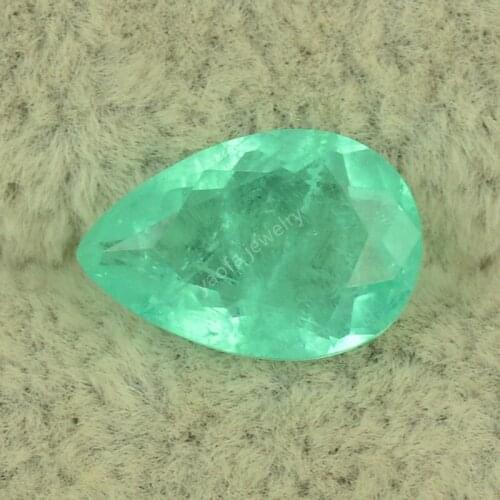 Wholesale Paraiba Stone 3x5~13x18mm Green Color Pear Drop Shape Cut Crystal Glass Spliced Fusion Gems For Jewelry Making
