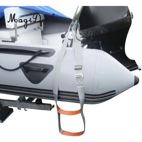 MagiDeal Durable Strong Polyester Adjustable 2 Step Boarding Ladder for Inflatable Boat Wakeboard Water Ski