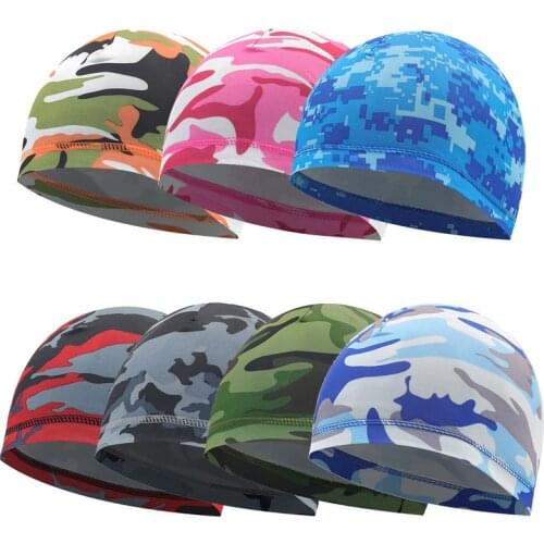 Summer Helmet Liner Breathable Quick Drying Sport Beanie Men Women Running Riding Bandana Headscarf Scarf Hat Hood Headband