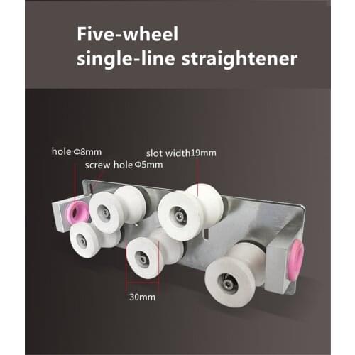 Wire stripping machine part wire and cable straightener straightener straightening single wire and double wire 4 cutting roller