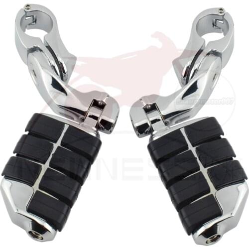 1.25" Motorcycle Bar Highway Foot Pegs Rest Mount Clamps For Honda For Yamaha Dyna Softail for Kawasaki 2006-2013 Vulcan 900