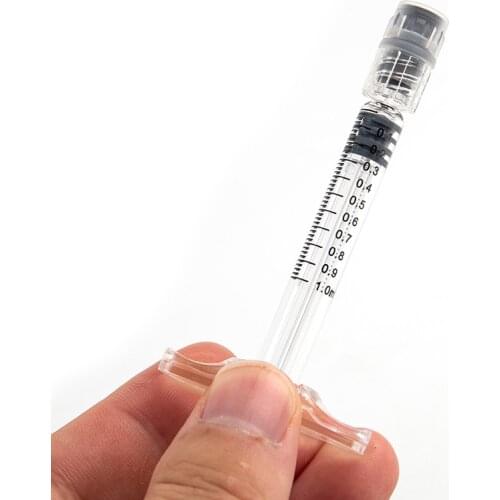 1ml Borosilicate Glass Oil Syringe Portable Dispenser For Refill Cosmetic Liquid Essential Oil Tools