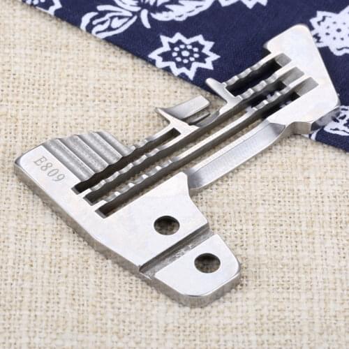 DRELD Metal Industrial Sewing Machine 747 Overlock Needle Plate Four Wire Line Thread Overedge Sewing Machine E809 Needle Plate