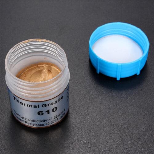 1pc HY610 10g Golden Thermal Grease Silicone Grease Conductive Grease Paste For CPU GPU Chipset Cooling Compound Silicone