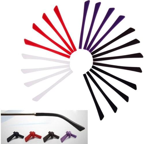 4pcs=2 pairs Silicone Grip Temple Tip Holder Eyeglass Eyewear Accessories Eye Glasses Accessories Anti Slip Ear Hook