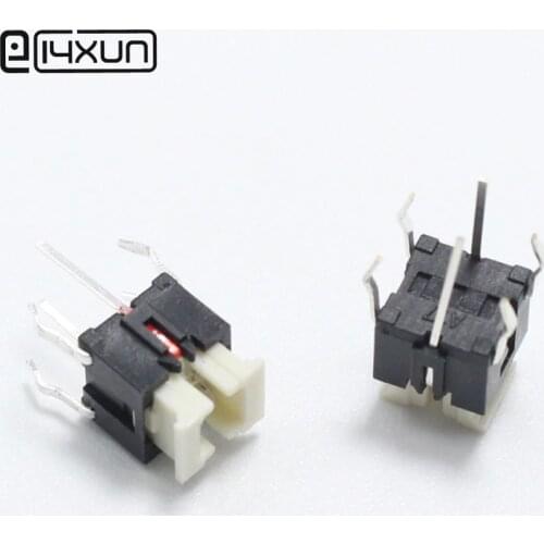 2pcs 6*6*7mm Tactile Tact Mini Push Button Switch 6x6x7mm Micro Switch with Red Blue White Yellow Green Light for LED