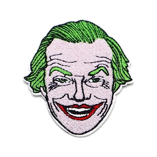 2PCS Joker Patches Anime Style Creative Costume Patch for Clothes Iron on Patch Personality DIY Accessories Patch S89