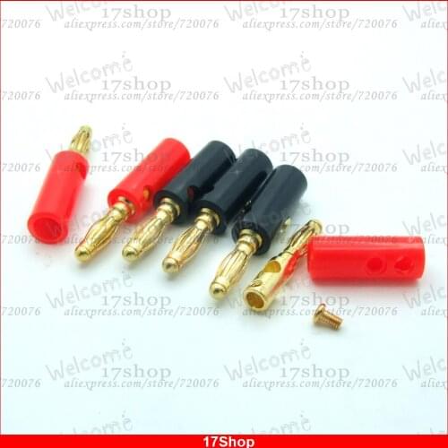 20PCS Gold-plated 4mm banana plugs Screws for Binding Post Amplifiers Speaker