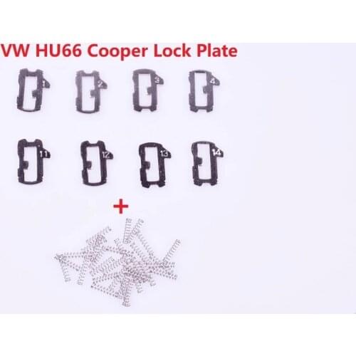 24pcs/lot) Car Lock Reed HU66 Plate For AUDI VW Volkswagen Plate NO 1.2.3.4,11.12.13.14 Each 2PCS For VW Lock Repair Kits