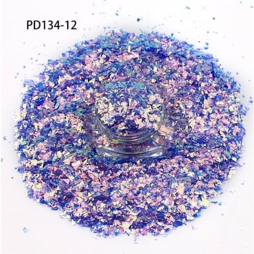 500g/Bag Holographic Highlight Glitter Shimmering Irregular Fragment Sequins Gradient Opal Nail Glitter Flakes Powder Decoration