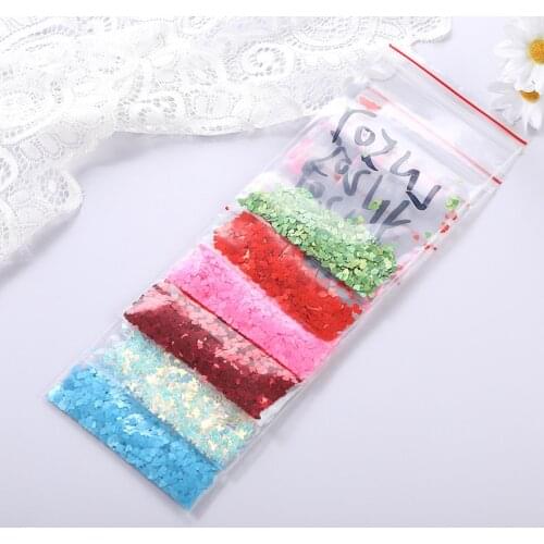 13Pcs Heart Shaped Nail Glitter Sequins Love Heart Nail Sparkle Glitter For Manicure Make Up DIY Crafts 3D Decals Polish Glitter