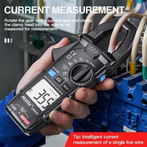 True RMS Digital Clamp Meter AC/DC voltage/cureent tester Digital Multimeter Capacitance NCV Ohm Hz Tester Electrician Tool