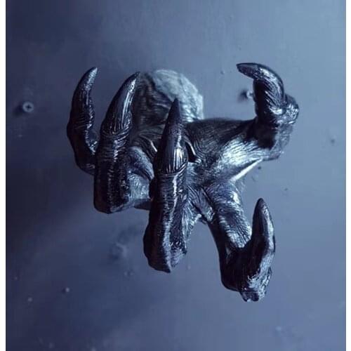 Home decor devil claw Figurine witchs hand Resin Statue Room wall decoration key chain hook jewelry hook Halloween Decoration