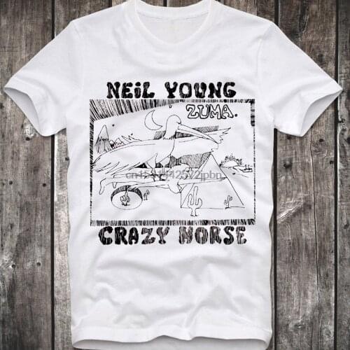 T shirt Neil Young Crazy Horse Zuma Folk Rock Retro Vintage Hipster Unisex