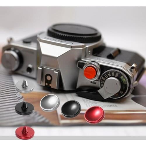 CADEN 3pcs 11mm Concave Shutter Release Button for Nikon DF M2 F3 Canon F-1 / New F-1 / AE-1 (FD mount) Minolta XD7 SR-7 Camera