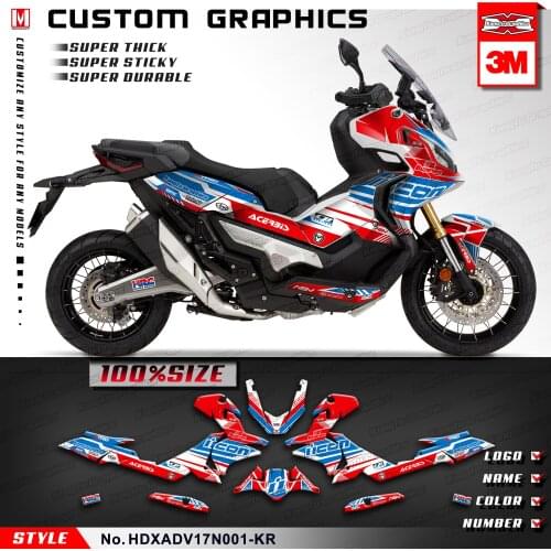 KUNGFU GRAPHICS MX Decals Custom Sticker Kit Complete PVC Vinyl Wrap Set for X-ADV 750 2017 2018 2019 2020 Customizable