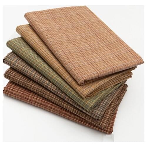 DIY Japan Little Cloth Group Yarn-dyed Fabric,for Sewing Handmade Patchwork Quilting ,grid Stripe Dot 50x140cm Suede Fabric SMTA