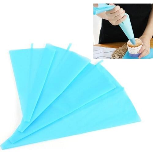 Reusable Silicone Pastry Bag Piping Cake Decorating Tools DIY Cupcake New Pastry Bags Kitchen Cakes Pastry Supplies