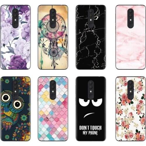 Delicate Phone Case For Alcatel 3 (2019) 5053 Art Painted TPU Shockproof Silicone Soft Case
