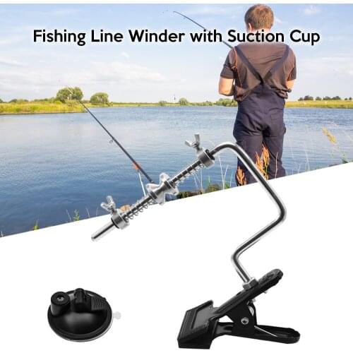 Fishing Line Winder with Suction Cup Reel Line Spooler Fishing Tackle Tools Accessories