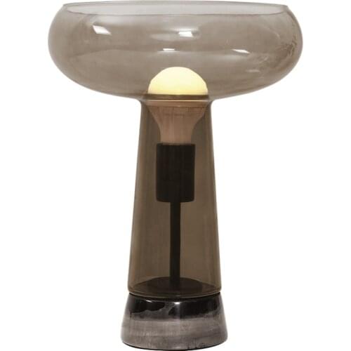 New design table lamp E27 glass shade marble base nordic design fancy lighting for big house