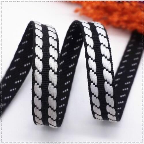 New 1 meter 3/8''10mm jump line stripe ribbon Polyester Grosgrain Ribbon DIY clothing Backpack accessories Gift packaging band