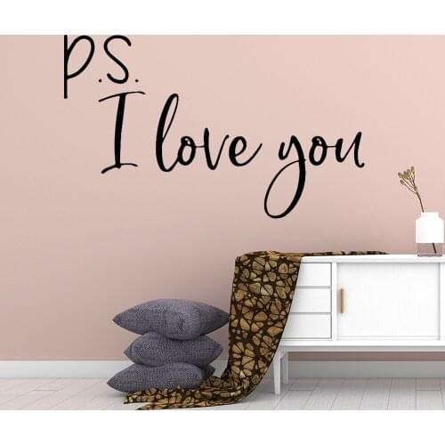 New Design Love Quotes Home Decoration Wall Sticker Vinyl Art For Kids Room Decor Bedroom Wall Sticker Mural vinilo pared