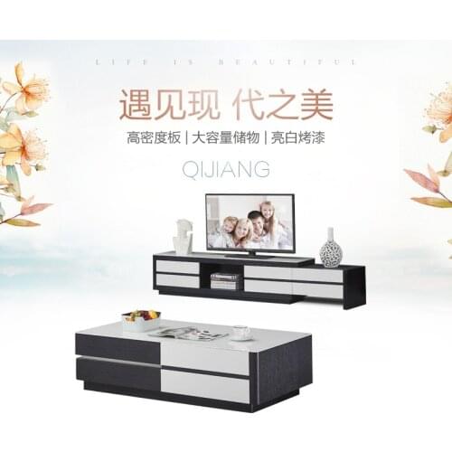 TV Stand modern Living Room Home Furniture tv led monitor stand mueble tv cabinet mesa tv table+Coffee centro Table + cabinet