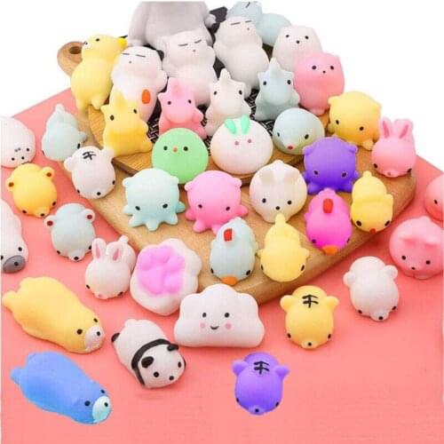 Hot Kawaii Animal Model Squeeze Stress Relief Toys Autism Squishy Reliever Toys Adult Kid Funny Anti-stress Fidget Relax Toy