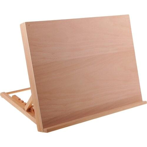 Portable Sketch Easel Wooden Desktop Artist Drawing Board Stand Oil Art Supplies