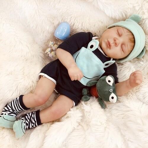 Adolly 20 Inch Realistic Reborn Baby Doll Soft Weighted Simulation Silicone Vinyl Newborn Lifelike Boy Girl Toy ad20c003c