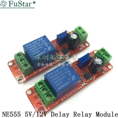 DC 5V 12V Time Delay Relay NE555 Time Relay Shield Timing Relay Timer Control Switch Car Relays Pulse Generation Duty Cycle New