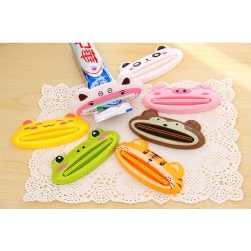 1 PCS Cartoon Toothpaste Squeezer, Tube Rolling Holder Squeezer Easy Toothpaste Dispenser, Bathroom Sets 2B1003