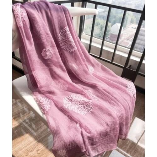 Embroidered silk scarves new national style big size