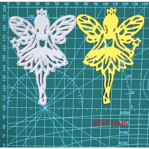 Butterfly Fairy Holding Fairy Stick Metal Cutting Dies For Stamps Scrapbooking Stencils DIY Paper Album Card Decor Embossing New