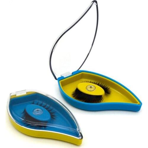 1PC Yellow Blue Makeup Cute Mango Shape False Eyelash Holder Makeup Organizer Pincel Maquiagem