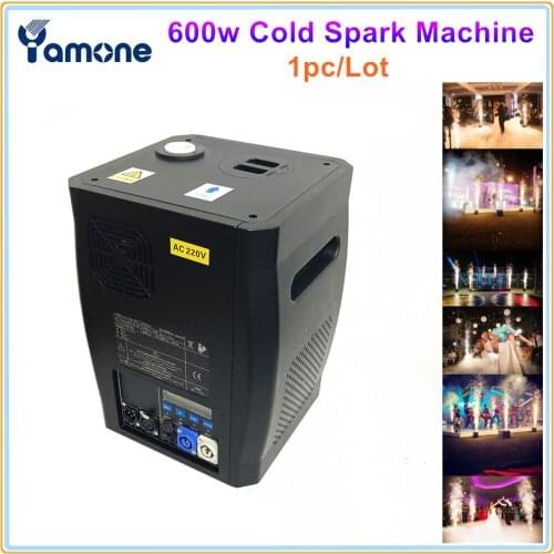 1pc/Lot 600w Wedding Stage Fountain Cold Spark Machine DMX Control Spray 1-5m Height Sparkler Firework Machine Party Decoration