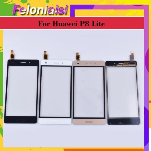 10Pcs/lot For Huawei P8 Lite ALE-L04 ALE-L21 ALE-TL00 ALE-L23 Touch Screen Touch Panel Sensor Digitizer Front Glass Touchscreen