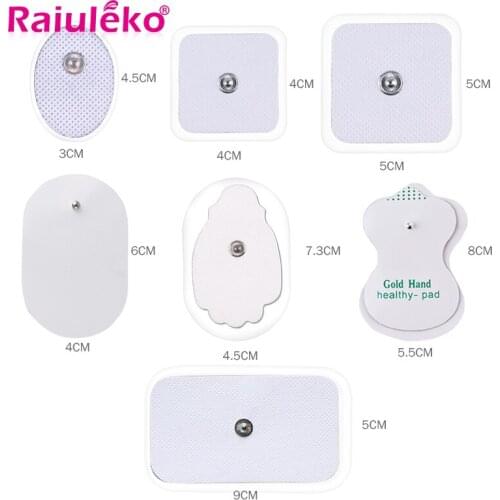 10PCS Self Adhesive Replacement Tens Electrode Pads Muscle Stimulator Electric Digital Machine Massager Acupuncture Sticker