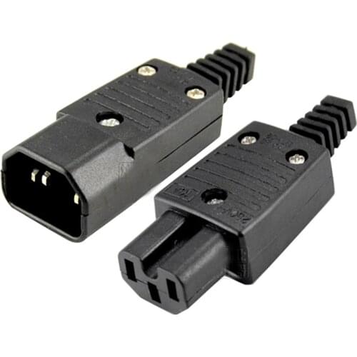 250v 10a IEC320 C13 C14 C15 AC PDU UPS wired power outlet inline cable assemble install electrical Panel Receptacle AC socket