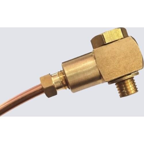 5PCS Universal Rotary joint Brass oil Pipe Fitting Gimbal joint for central lubrication system M6*1 M8*1 M10*1